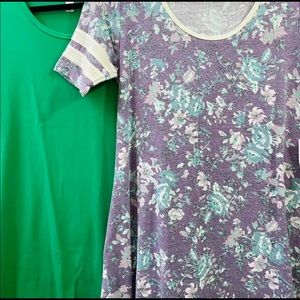2 LuLaRoe Perfect T’s XS